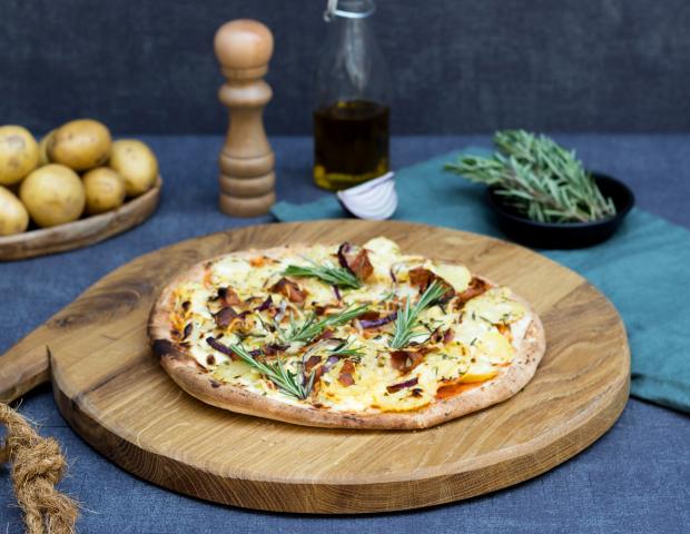 Kartoffel-Speck-Pizza