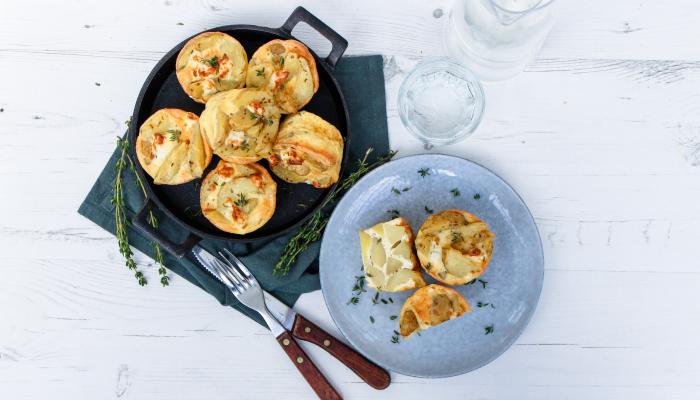 Ziegenkäse-Frittata