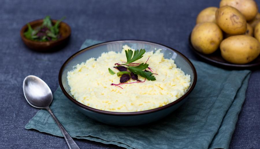 Ein köstliches, aromatisches Kartoffelpüree.