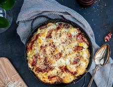 Kartoffelauflauf alla Carbonara